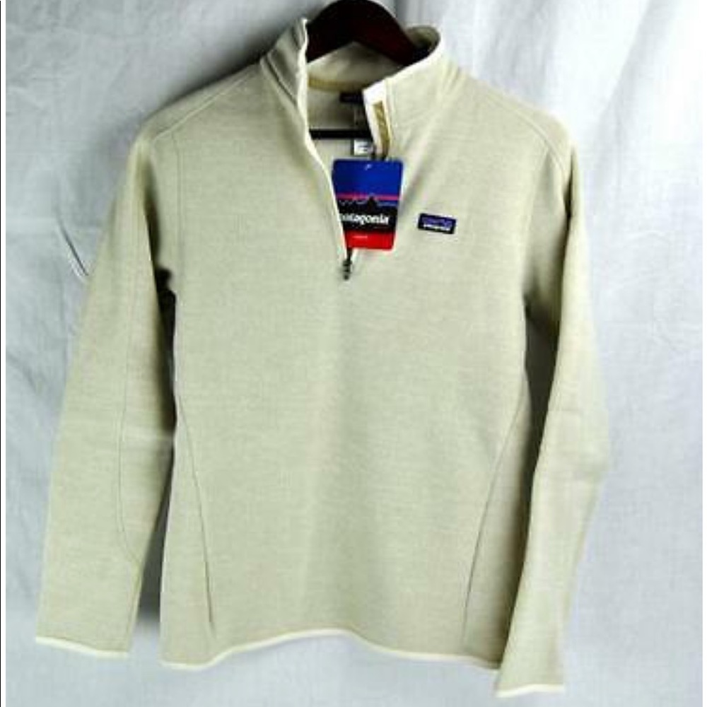 Beige Patagonia Better Sweater 1/4 zip XS